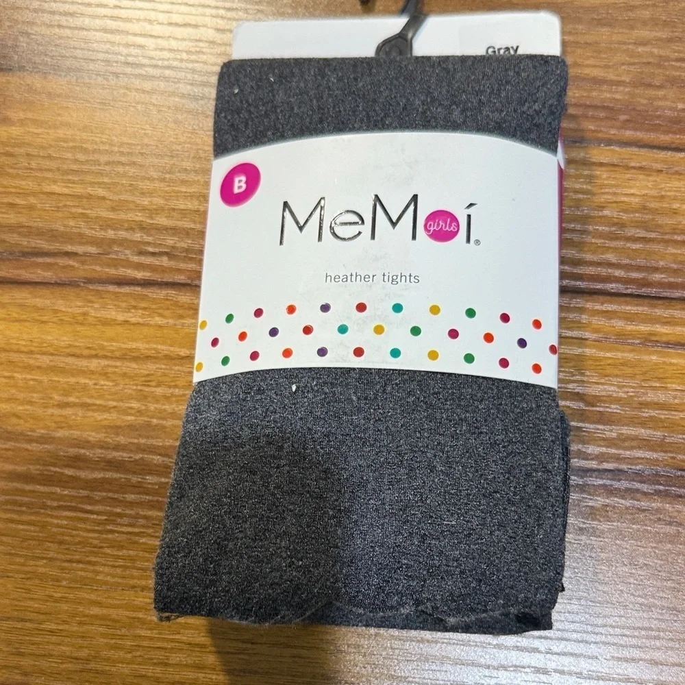 MeMoi Girls Heather Gray Tights NEW